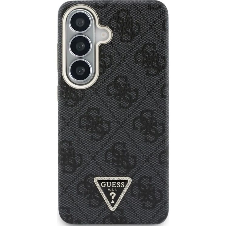Защитный чехол Guess 4G Triangle Logo MagSafe для Samsung Galaxy S26 (S942) GUHMS26SP4GTDGMK - Black: фото 2 из 8