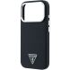 Захисний чохол Guess Grained Triangle Logo MagSafe для iPhone 18 Pro Max / 17 Pro Max (GUHMP18XPGSMTLSK) - Black (423957B). Фото 5 з 7