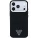 Захисний чохол Guess Grained Triangle Logo MagSafe для iPhone 18 Pro Max / 17 Pro Max (GUHMP18XPGSMTLSK) - Black (423957B). Фото 2 з 7