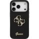 Защитный чехол Guess Silicone Big 4G Script для iPhone 17 Pro (GUHCP17LSC4GSMK) - Black (403272B). Фото 2 из 8