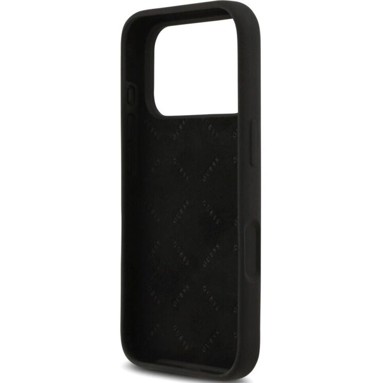 Защитный чехол Guess Silicone Big 4G Script для iPhone 17 Pro (GUHCP17LSC4GSMK) - Black: фото 7 из 8