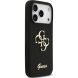 Защитный чехол Guess Silicone Big 4G Script для iPhone 17 Pro (GUHCP17LSC4GSMK) - Black (403272B). Фото 4 из 8