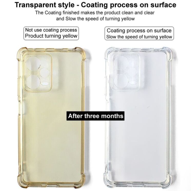 Защитный чехол IMAK Airbag MAX Case для Honor 200 - Transparent Black: фото 10 из 11