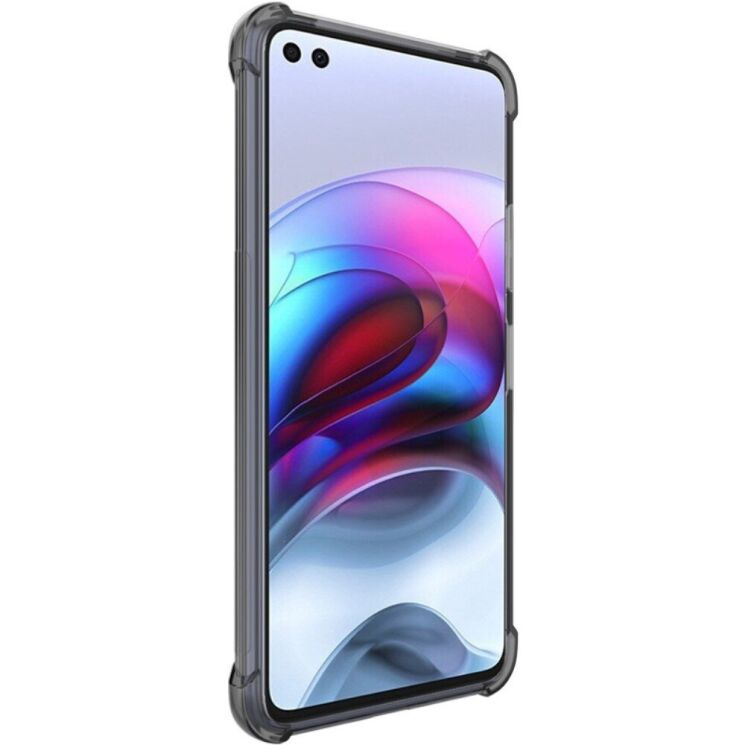 Чохол з посиленими кутами IMAK Airbag MAX Case для Motorola Moto G100 - Transparent Black: фото 3 з 12