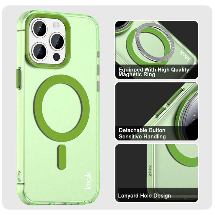 Защитный чехол IMAK Candy Series Magnetic для Apple iPhone 15 Pro - Purple: фото 4 из 6