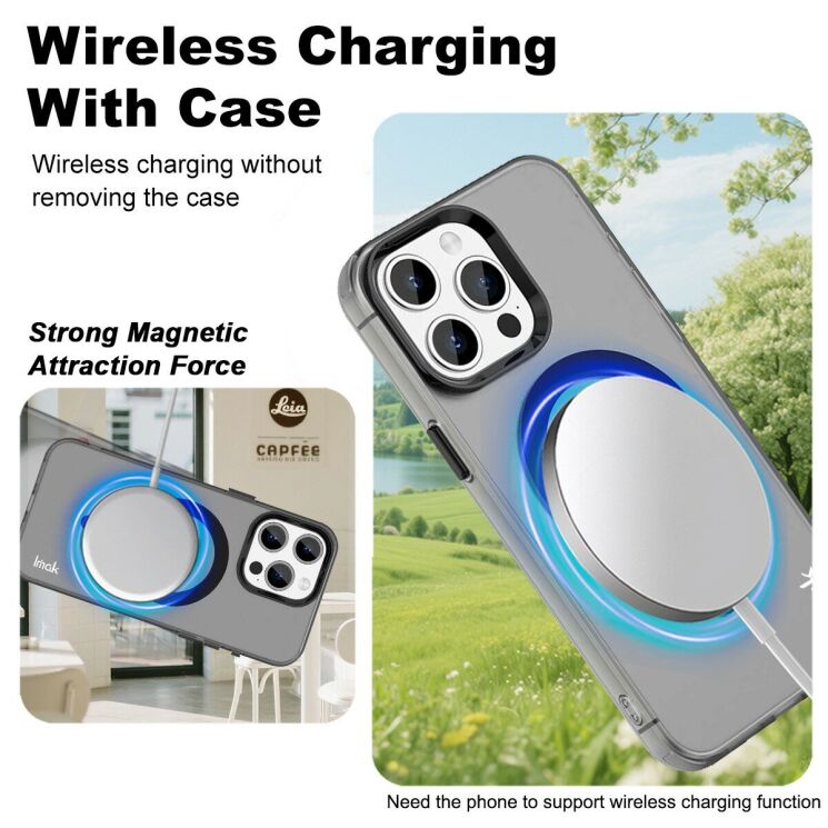 Защитный чехол IMAK Candy Series Magnetic для Apple iPhone 15 Pro - Purple: фото 2 из 6