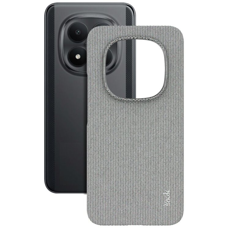 Защитный чехол IMAK Fabric Case для Xiaomi Redmi Note 15 Pro 5G - Light Grey: фото 2 из 8