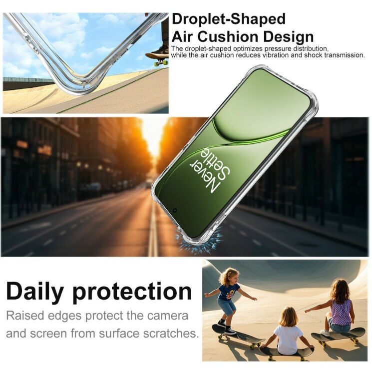 Захисний чохол IMAK Space Shield MagSafe для OnePlus 15T - Transparent: фото 7 з 10