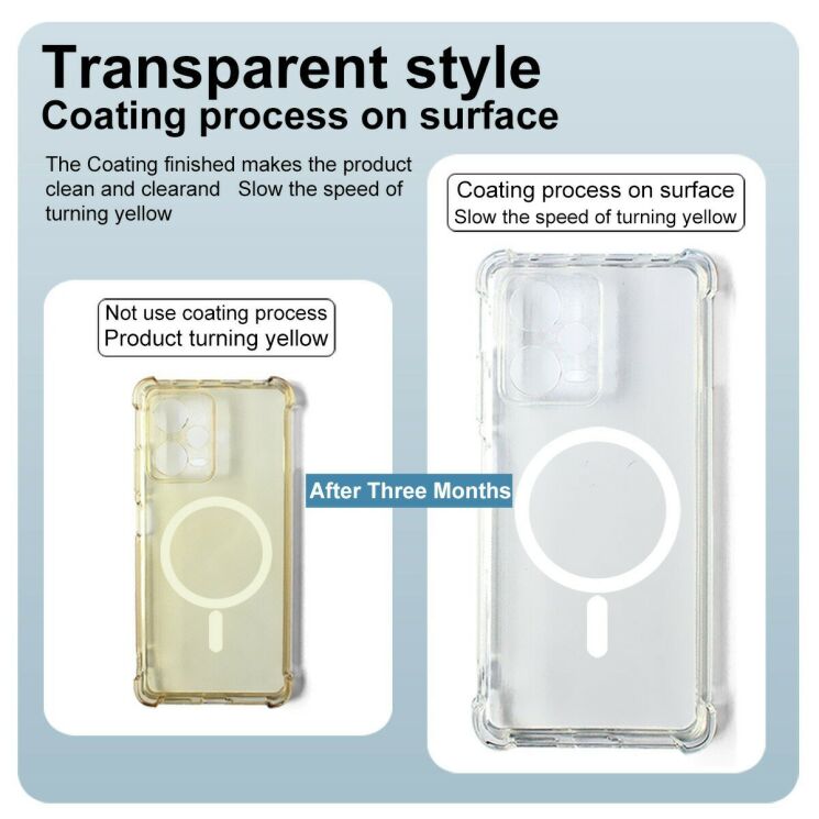 Захисний чохол IMAK Space Shield MagSafe для OnePlus 15T - Transparent: фото 9 з 10