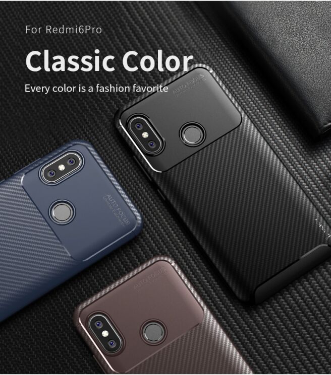 Защитный чехол IPAKY Fusion для Xiaomi Redmi 6 Pro / Mi A2 Lite - Brown: фото 4 из 11
