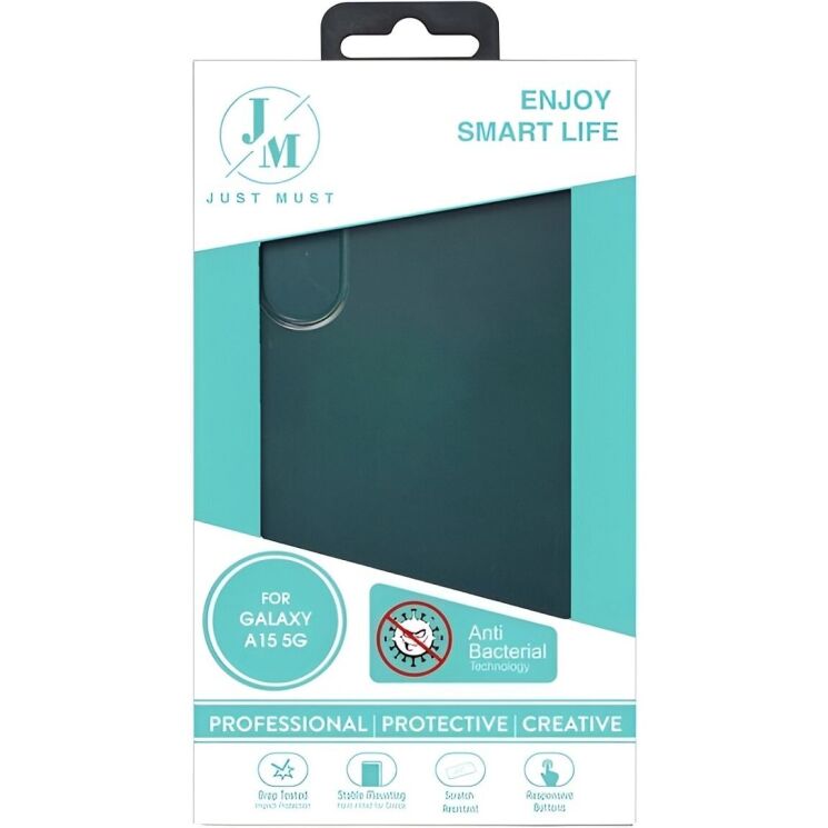 Защитный чехол Just Must Anti-Bacteria для Samsung Galaxy A15 (A155) 6973297909537 - Clear: фото 4 из 4