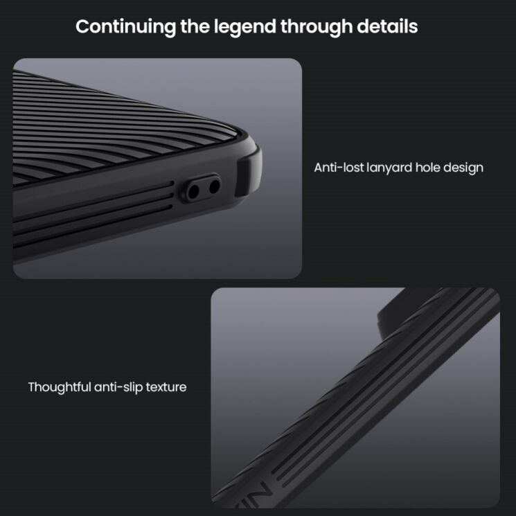 Защитный чехол NILLKIN CamShield Pro для Xiaomi Redmi Note 14 Pro Plus - Black: фото 13 из 15