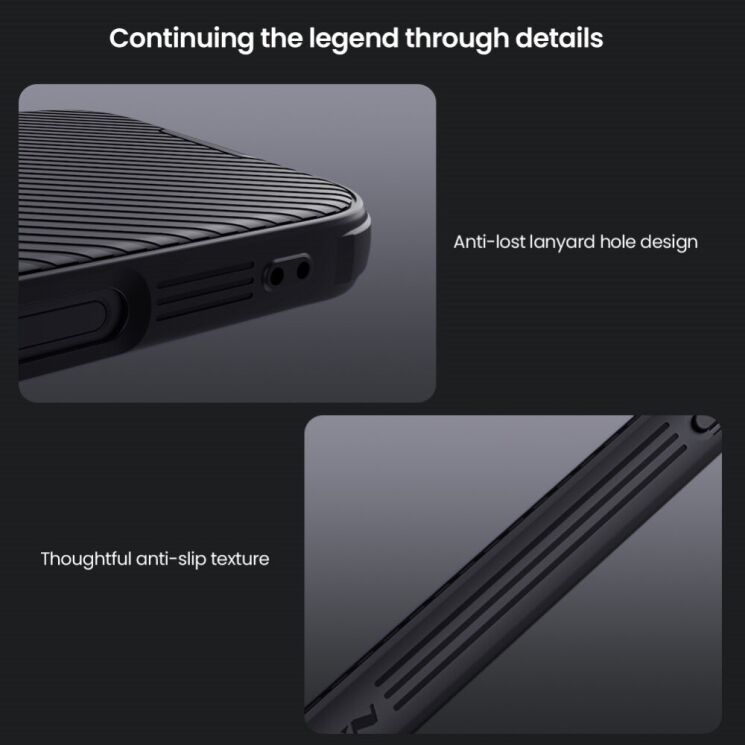 Защитный чехол NILLKIN CamShield Pro Magnetic для Apple iPhone 16 Plus - Black: фото 15 из 18