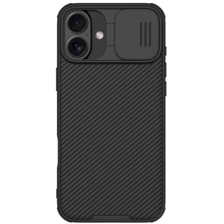 Защитный чехол NILLKIN CamShield Pro Magnetic для Apple iPhone 16 Plus - Black: фото 1 из 18