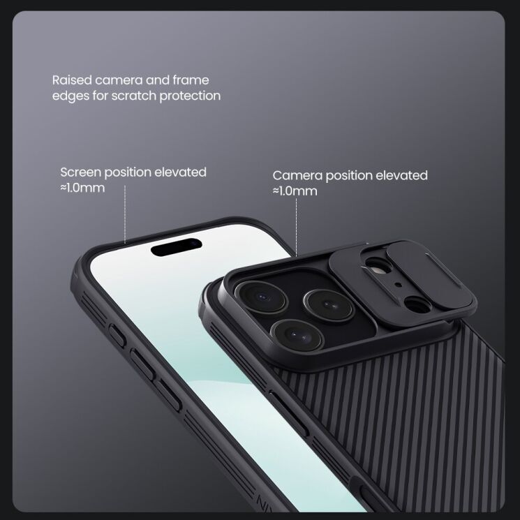 Захисний чохол NILLKIN CamShield Pro (with MagSafe Support) для Apple iPhone 17 Pro Max - Black: фото 11 з 18
