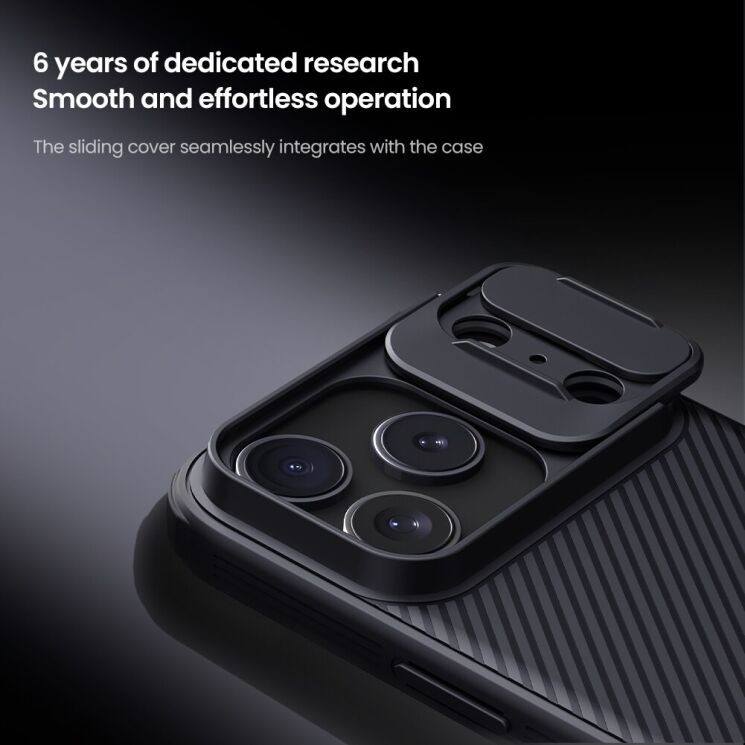 Захисний чохол NILLKIN CamShield Pro (with MagSafe Support) для Apple iPhone 17 Pro Max - Black: фото 8 з 18