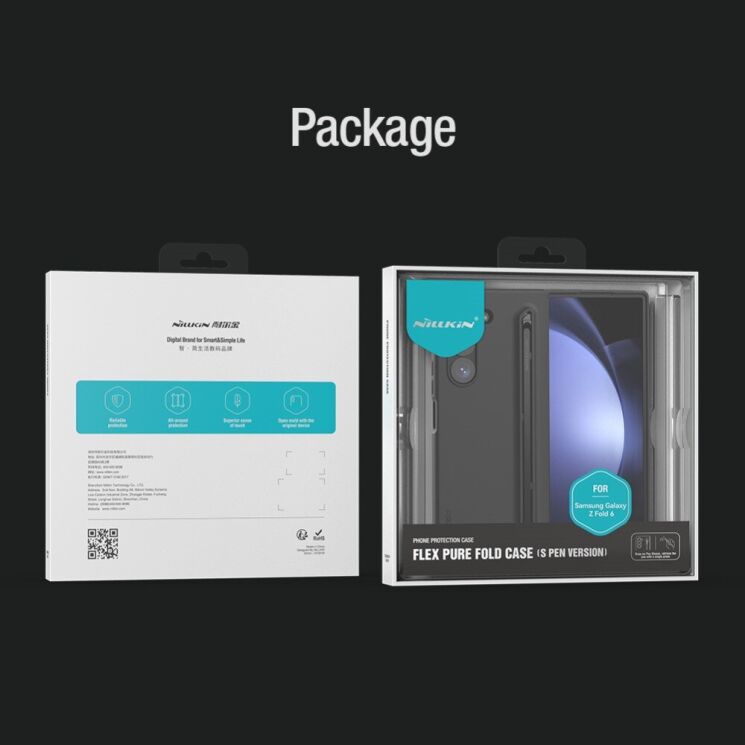 Захисний чохол NILLKIN Flex Pure Fold (S Pen) для Samsung Galaxy Fold 6 - Black: фото 18 з 18