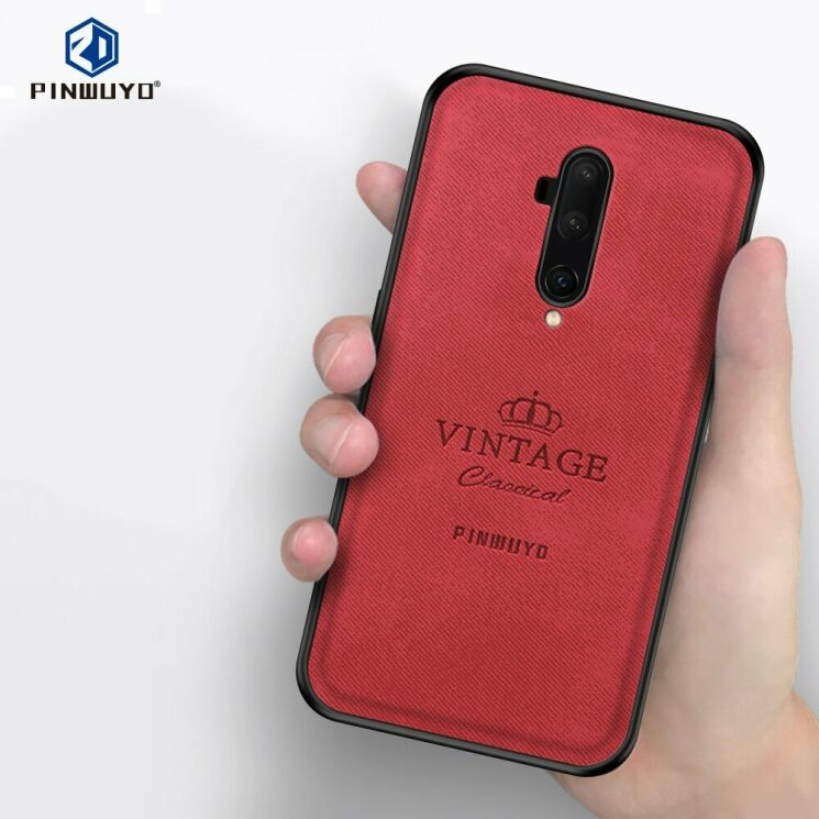 Захисний чохол PINWUYO Vintage Series для OnePlus 7T Pro - Red: фото 3 з 14