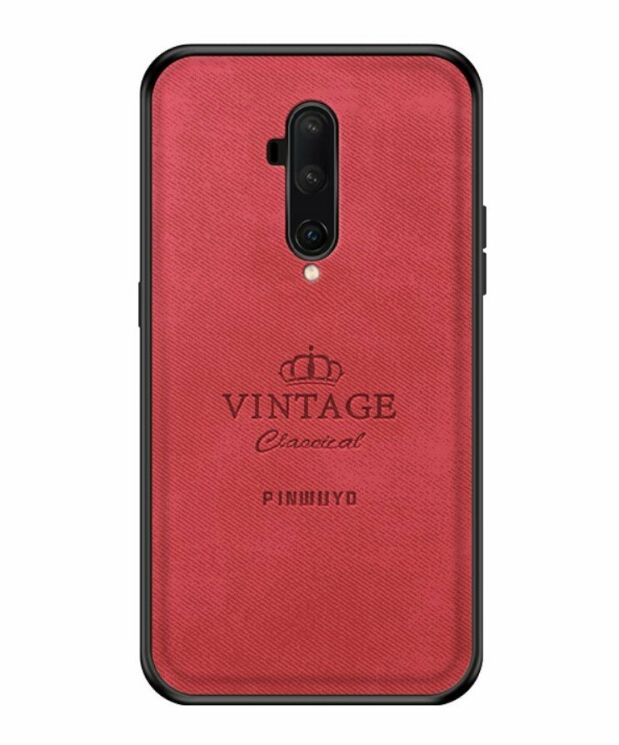 Захисний чохол PINWUYO Vintage Series для OnePlus 7T Pro - Red: фото 1 з 14