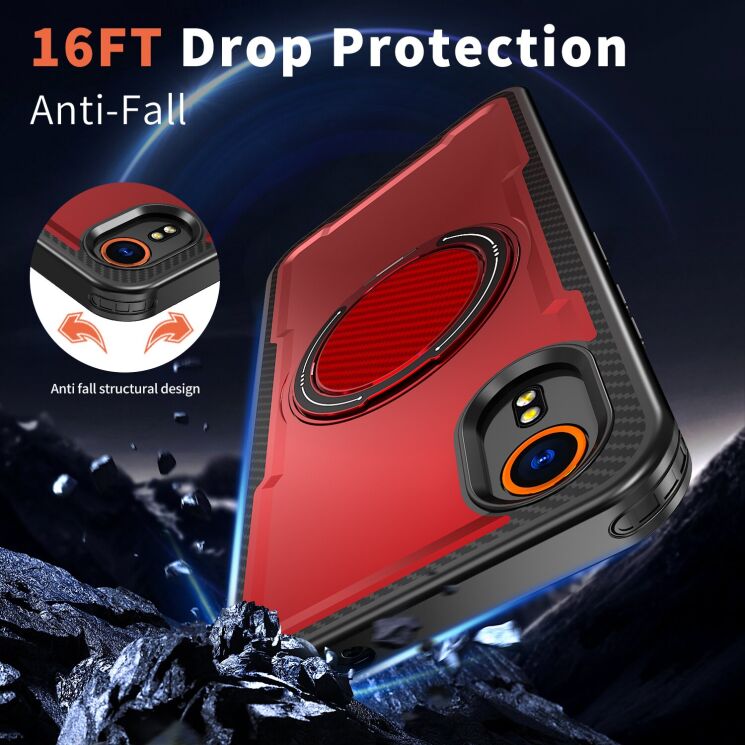 Защитный чехол Reframe Grip MagSafe для Samsung Galaxy Xcover 7 (G556) - Grey: фото 3 из 6