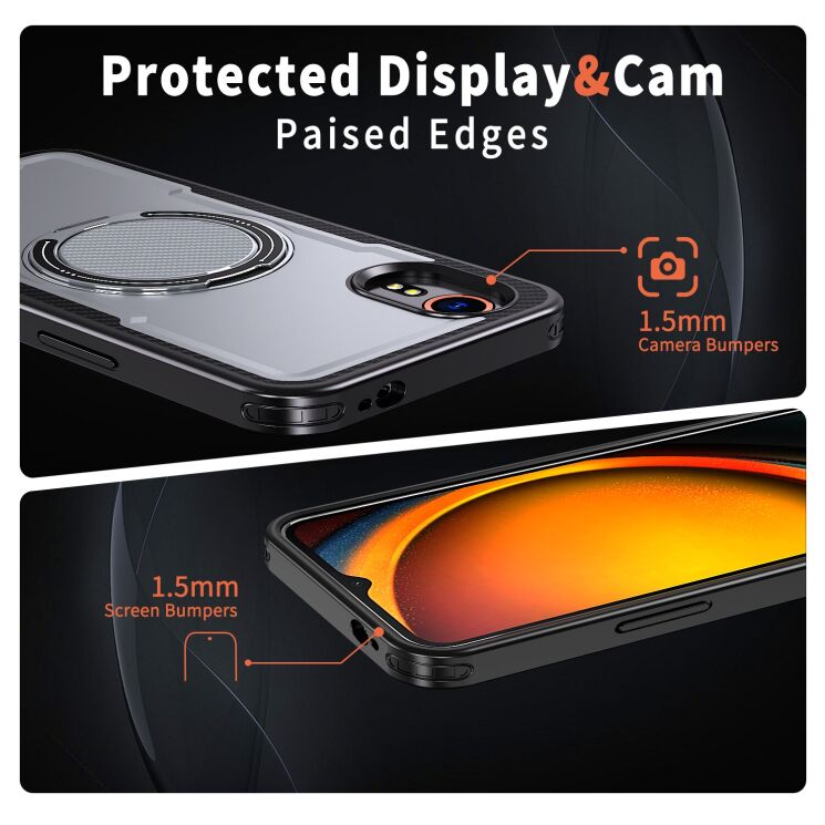 Защитный чехол Reframe Grip MagSafe для Samsung Galaxy Xcover 7 (G556) - Grey: фото 4 из 6