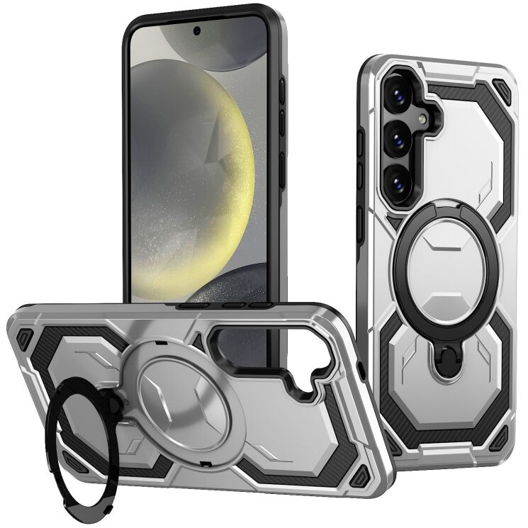 Защитный чехол Reframe Hybrid Magnetic для Samsung Galaxy S24 (S921) - Grey: фото 1 из 7