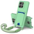 Защитный чехол Reframe Silicone Holder для Motorola Moto G77 / G67 - Green (406841G)