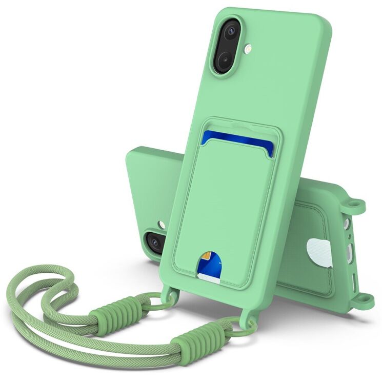 Захисний чохол Reframe Silicone Holder для Samsung Galaxy A07 (A075) - Green: фото 1 з 7
