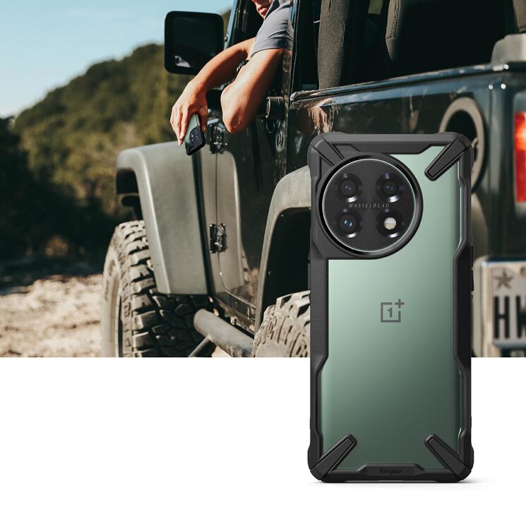 Захисний чохол RINGKE Fusion X для OnePlus 11 - Camo Black: фото 4 з 11