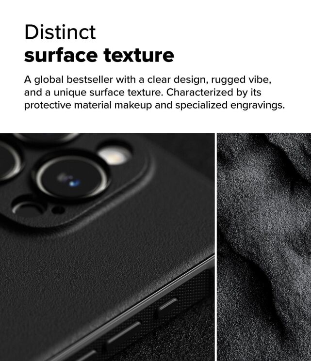 Захисний чохол Ringke Onyx для iPhone 16 Pro Max (8809961789564) - Black: фото 4 з 12