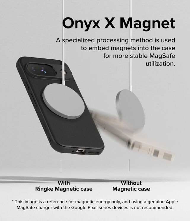 Защитный чехол Ringke Onyx Magnetic (FP) для Google Pixel 9 (8809961789342) - Black: фото 7 из 16