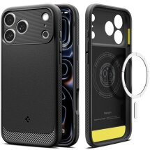 Защитный чехол Spigen Rugged Armor (MagFit) для iPhone 18 Pro Max (ACS12109) - Matte Black: фото 1 из 10