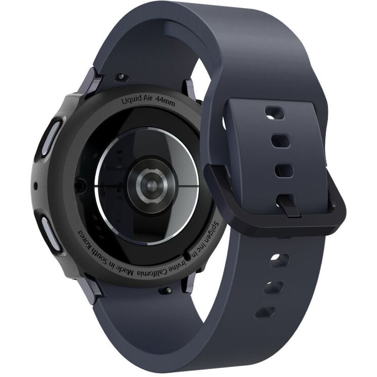 Защитный чехол Spigen (SGP) Liquid Air Case для Samsung Galaxy Watch 7 (44mm) - Matte Black: фото 8 из 15