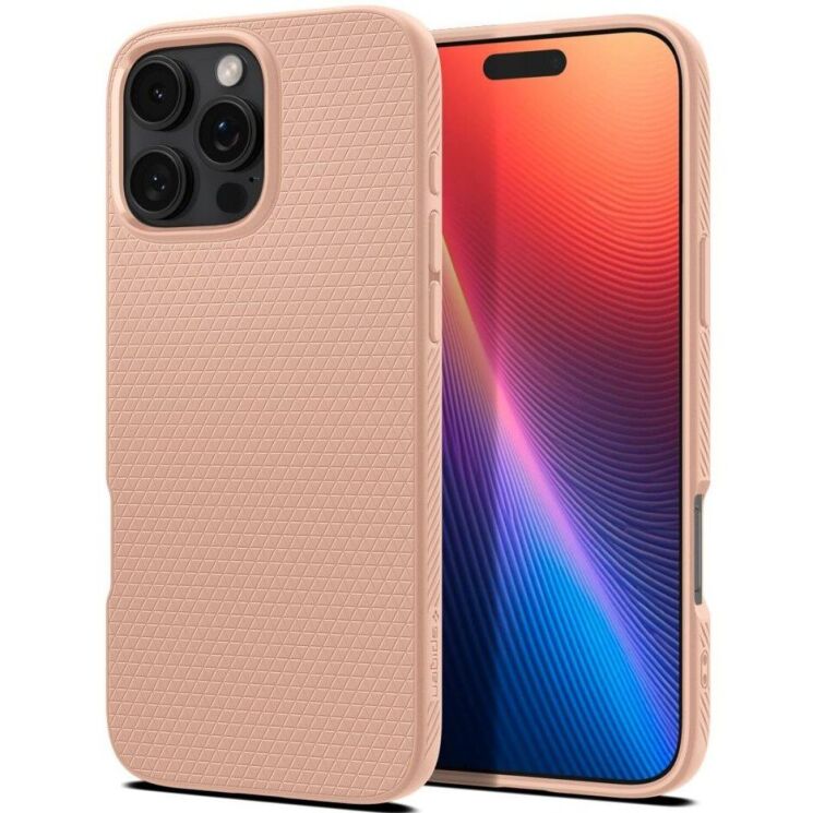 Защитный чехол Spigen (SGP) Liquid Air для Apple iPhone 16 Pro (ACS08692) - Rose Titanium: фото 1 из 13