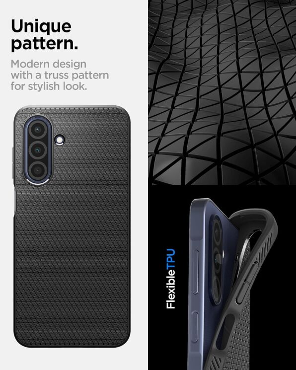 Защитный чехол Spigen (SGP) Liquid Air для Samsung Galaxy A26 (A266) ACS09290 - Matte Black: фото 13 из 17