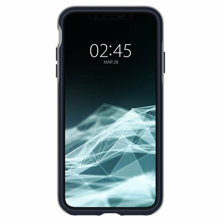 Защитный чехол Spigen SGP Neo Hybrid для Apple iPhone XS Max - Satin Silver: фото 3 из 9