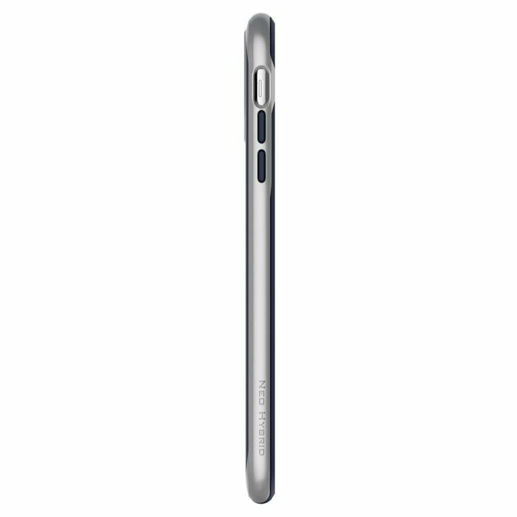 Защитный чехол Spigen SGP Neo Hybrid для Apple iPhone XS Max - Satin Silver: фото 8 из 9