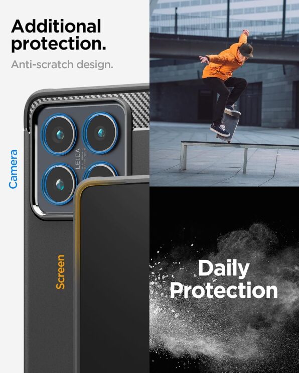 Защитный чехол Spigen (SGP) Rugged Armor для Xiaomi 14T (ACS08857) - Matte Black: фото 13 из 15