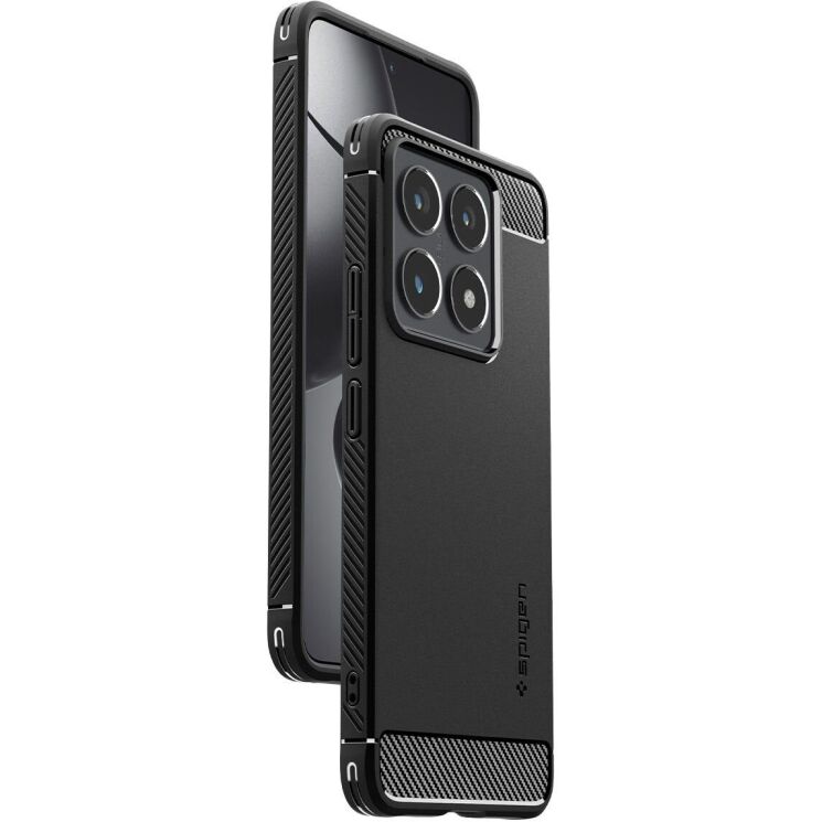 Защитный чехол Spigen (SGP) Rugged Armor для Xiaomi 14T (ACS08857) - Matte Black: фото 4 из 15