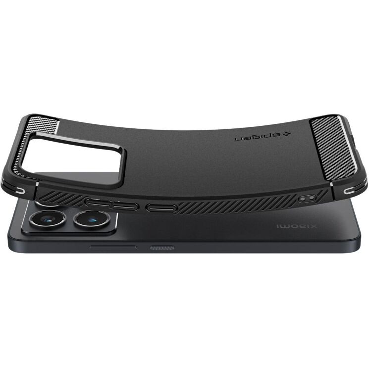 Защитный чехол Spigen (SGP) Rugged Armor для Xiaomi 14T (ACS08857) - Matte Black: фото 8 из 15