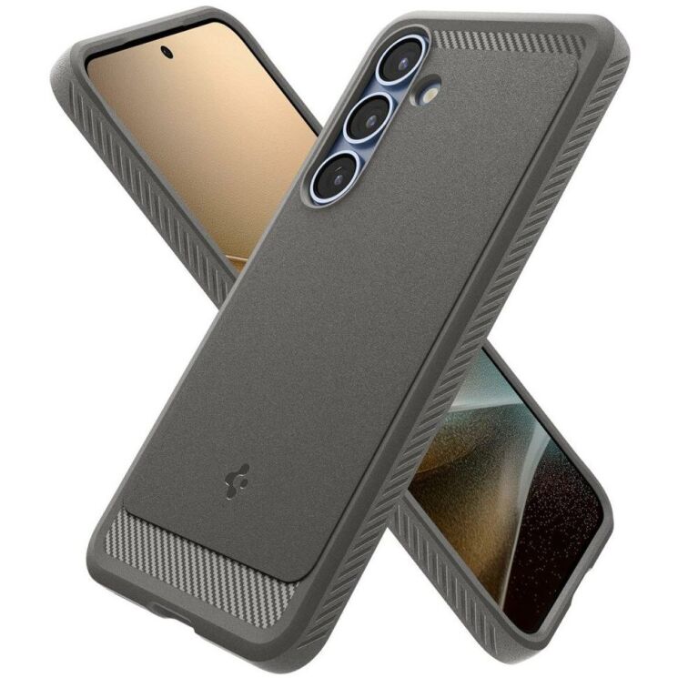 Захисний чохол Spigen (SGP) Rugged Armor (MagFit) для Samsung Galaxy S25 (S931) ACS08999 - Matte Grey: фото 3 з 19