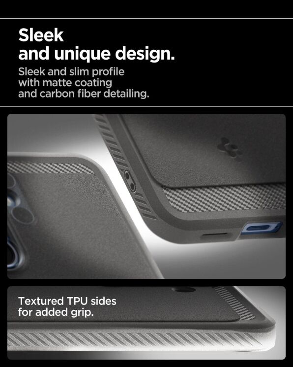 Защитный чехол Spigen (SGP) Rugged Armor (MagFit) для Samsung Galaxy S25 (S931) ACS08998 - Matte Black: фото 15 из 20