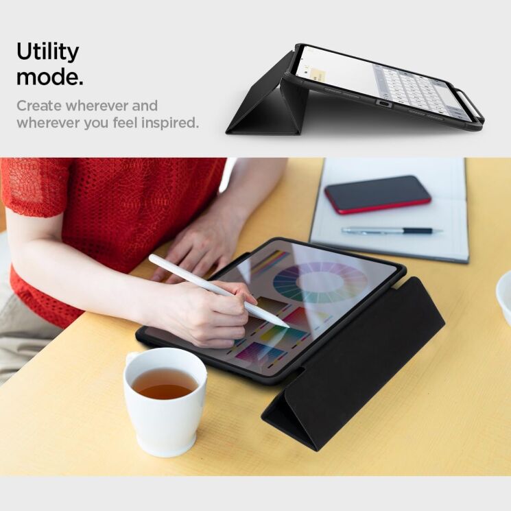 Защитный чехол Spigen (SGP) Rugged Armor Pro для Apple iPad Pro 11 (2024) - Black: фото 13 из 17