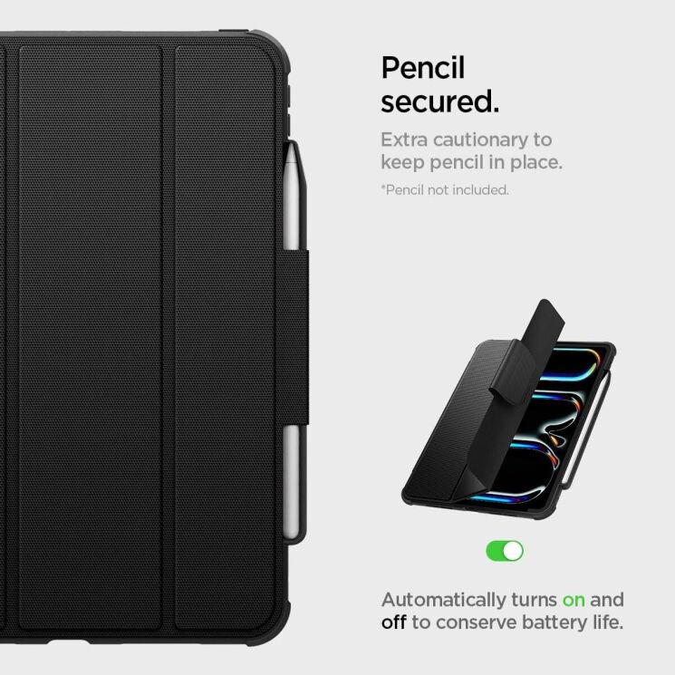 Защитный чехол Spigen (SGP) Rugged Armor Pro для Apple iPad Pro 11 (2024) - Black: фото 17 из 17