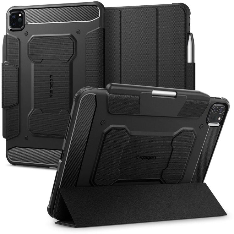 Защитный чехол Spigen (SGP) Rugged Armor Pro для Apple iPad Pro 11 (2024) - Black: фото 1 из 17