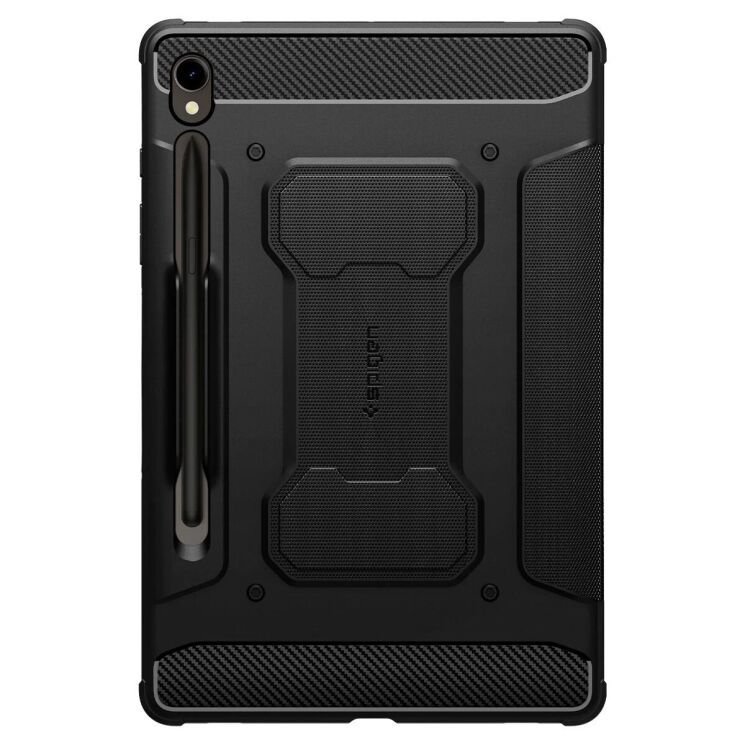 Защитный чехол Spigen (SGP) Rugged Armor Pro для Samsung Galaxy Tab S9 (X710/716) - Black: фото 3 из 18
