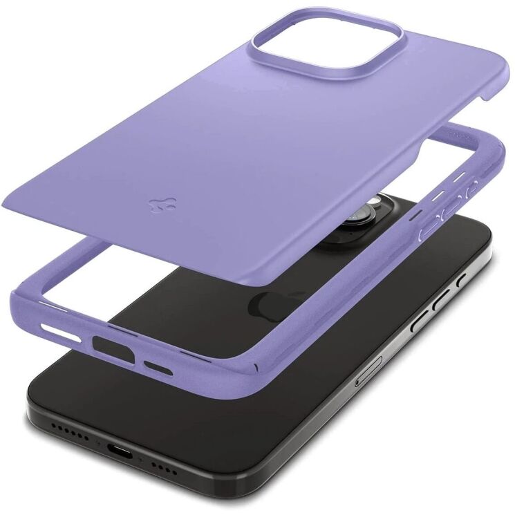 Защитный чехол Spigen (SGP) Thin Fit для Apple iPhone 15 Pro Max - Iris Purple: фото 3 из 12