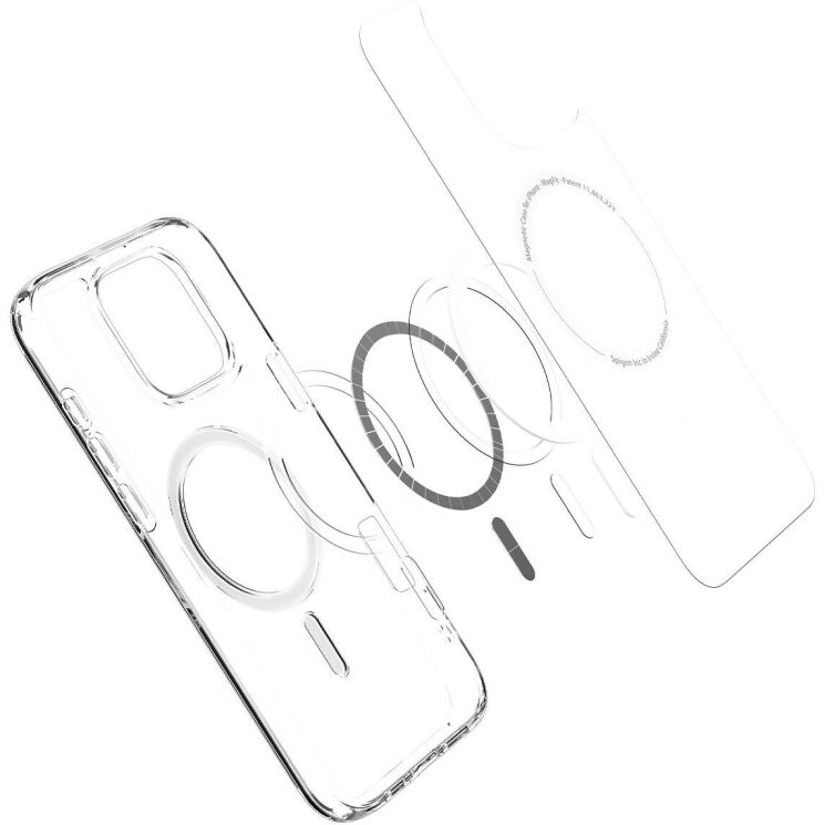 Захисний чохол Spigen (SGP) Ultra Hybrid (MagFit) для Apple iPhone 16 Pro Max - Frost Clear: фото 6 з 15