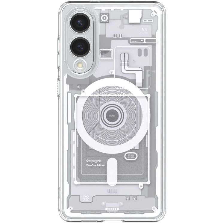 Защитный чехол Spigen (SGP) Ultra Hybrid Zero One (MagFit) для Samsung Galaxy S25 Edge (S937) ACS09417 - White: фото 2 из 13