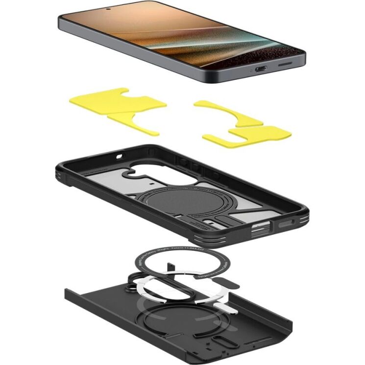 Захисний чохол Spigen Tough Armor (MagFit) для Samsung Galaxy S26 (S942) ACS10738 - Black: фото 7 з 13